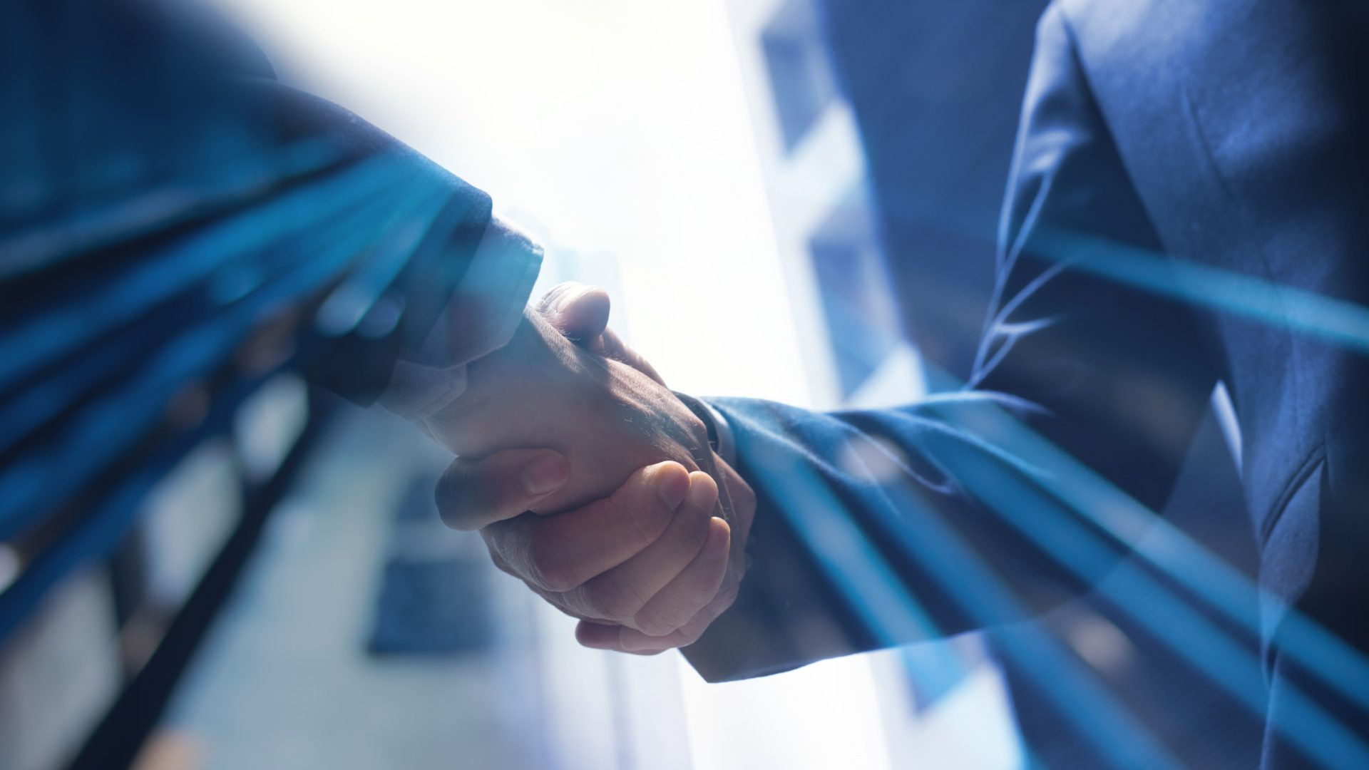 Businessmen making handshake with partner, greeting, dealing, merger and acquisition, business cooperation concept, for business, finance and investment background, teamwork and successful business